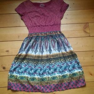 Pink and Patterned Dress